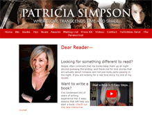 Tablet Screenshot of patriciasimpson.com